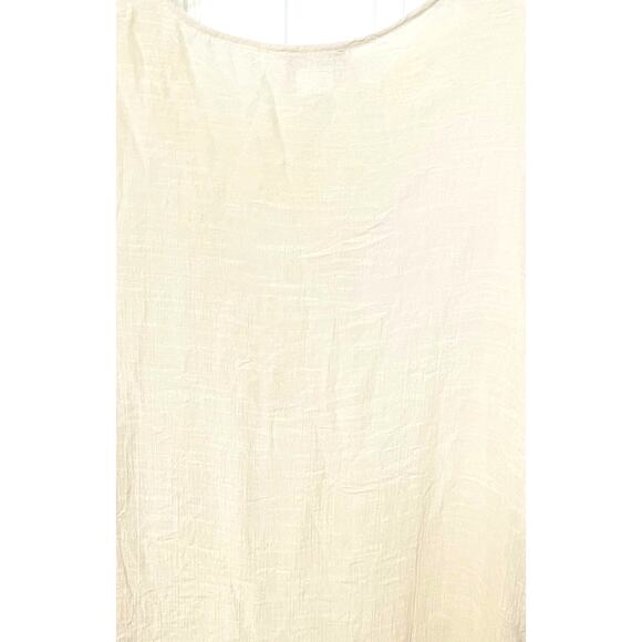 LADY NOIE 3/4 BELL SLV PULL-OVER CREW PART LACE BLOUSE, WOMENS, 2XL, CREAM/IVORY - Picture 7 of 10
